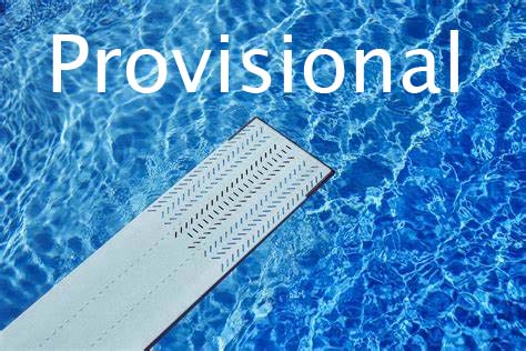 Provisional diving event